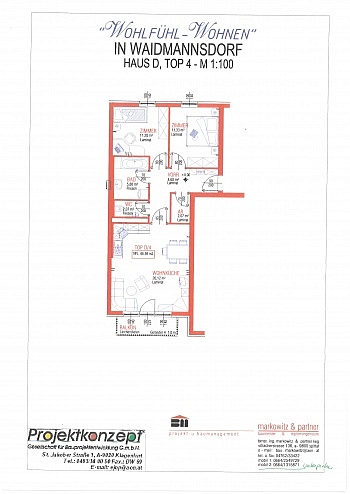  - Neuwertige 3 Zi Wohnung mit Balkon - Waidmannsdorf