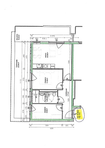 Vorraum kleines Ausgang - Neuwertige und schöne 3 Zi Wohnung mit Balkon und Terrasse in Graz - Liebenau