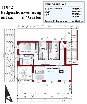  - Schöne neuwertige 4-Zimmergartenwohnung in Viktring 